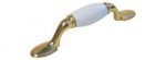 White with Polished Brass